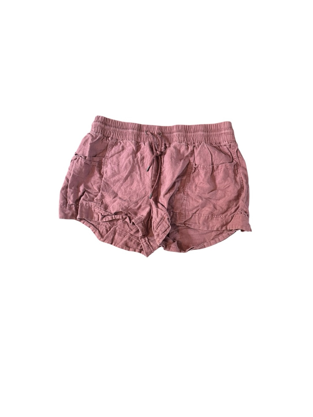 Athleta Cabo 100% Linen Women's Shorts Rose Size 18 Athleisure Vacation Beach